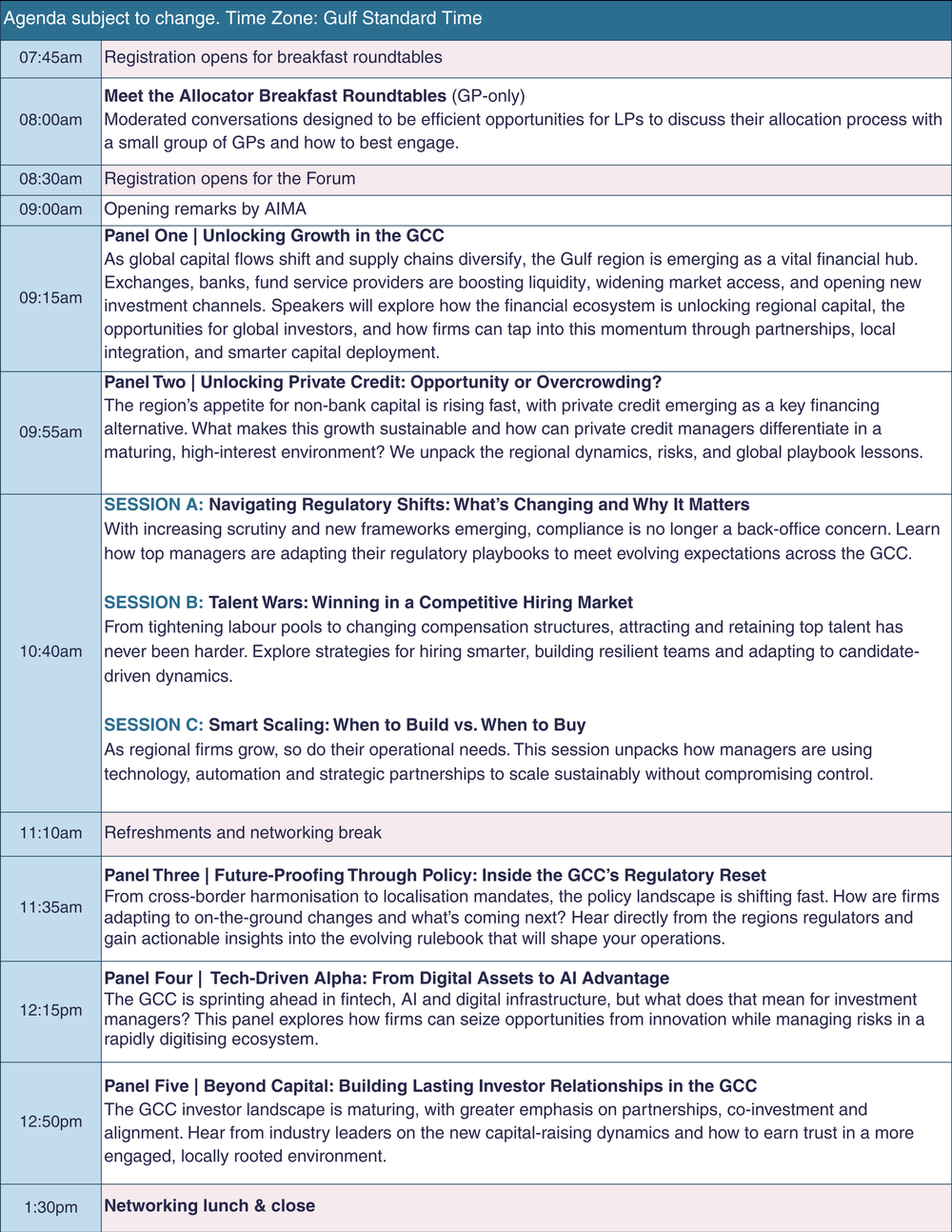 MEF agenda 26