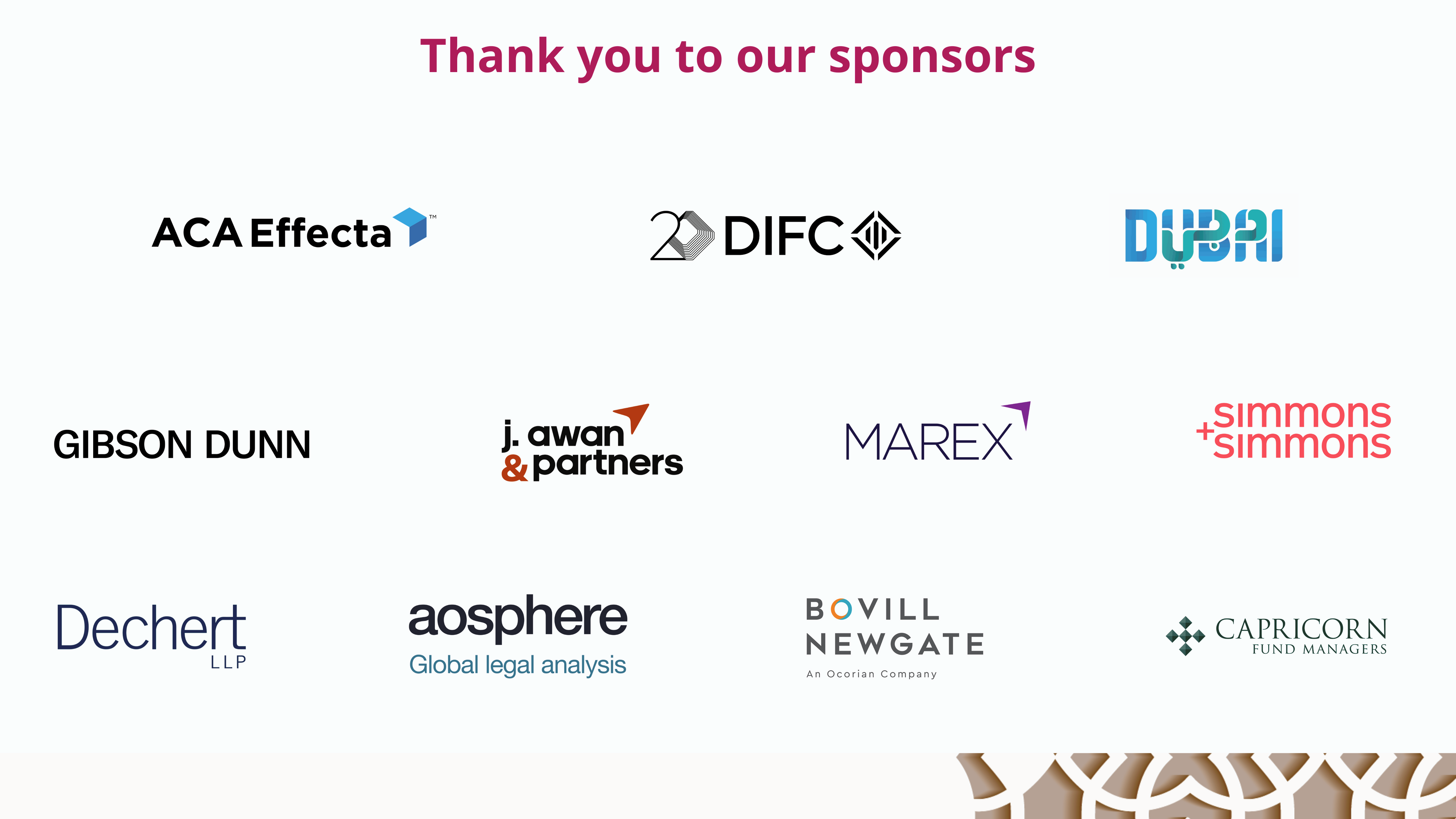 AMEF Sponsors